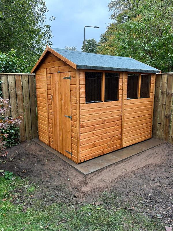 Would you like a new apex roof shed installed in your garden? click here for an apex shed installation quote in Edinburgh from JDS Gardening