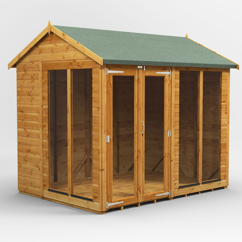 New apex roof summerhouse delivery and installation in Edinburgh, click here for a new summerhouse shed quote