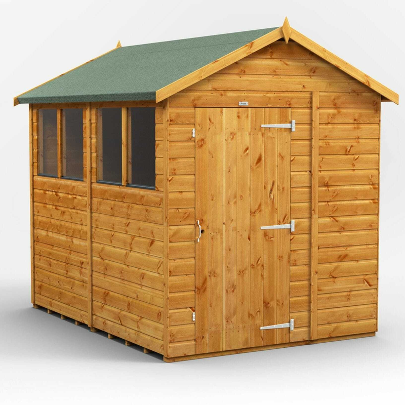 New apex garden shed delivery and installation in Edinburgh, click here for a new apex roof garden shed quote
