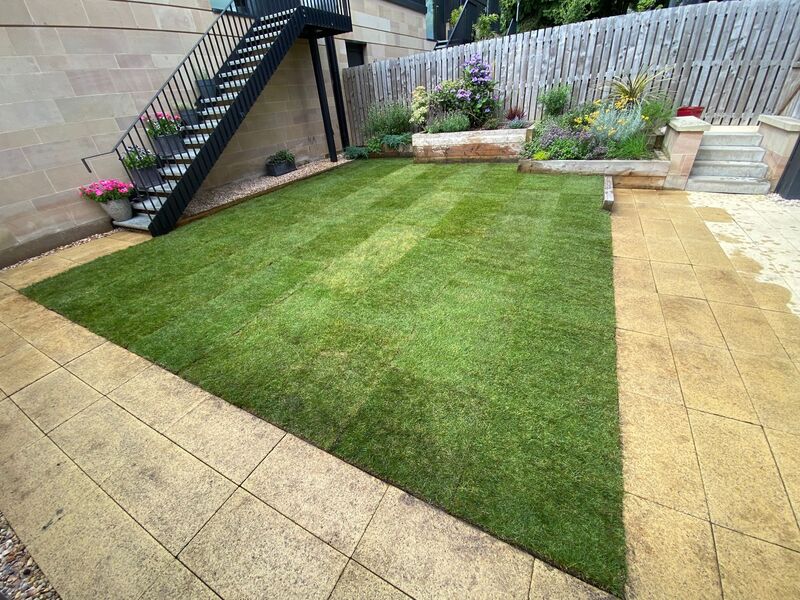 Would you like new grass layed in your back garden? click here for a grass supply and laying quote in the Edinburgfh area